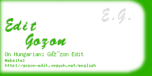 edit gozon business card